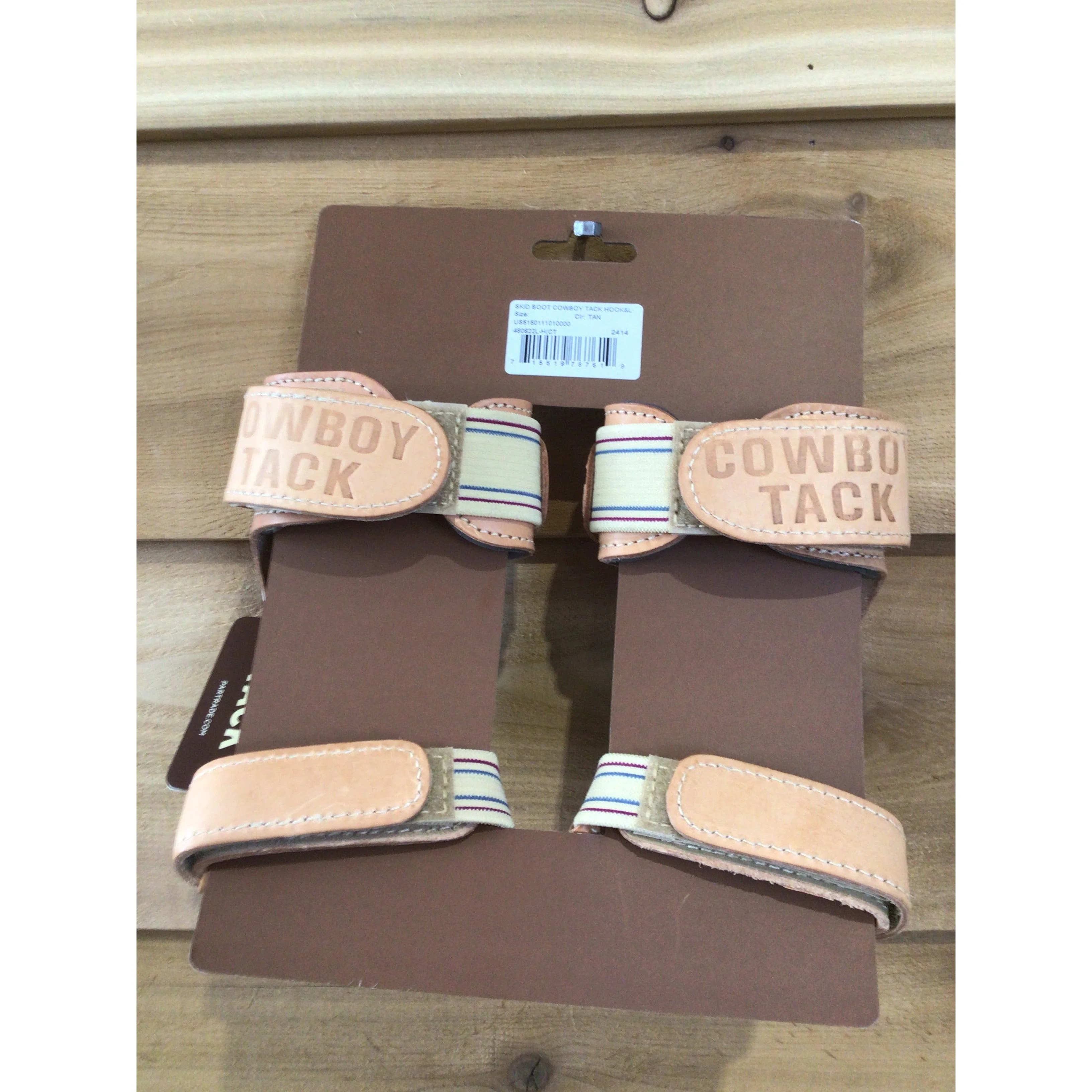 Cowboy Tack Hook & Loop Skid Boot - Tan - Image 2