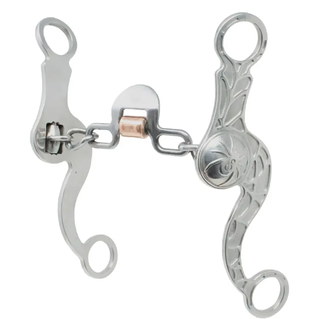 Cowboy Tack Spider Loose Ring Chain Spoon Bit