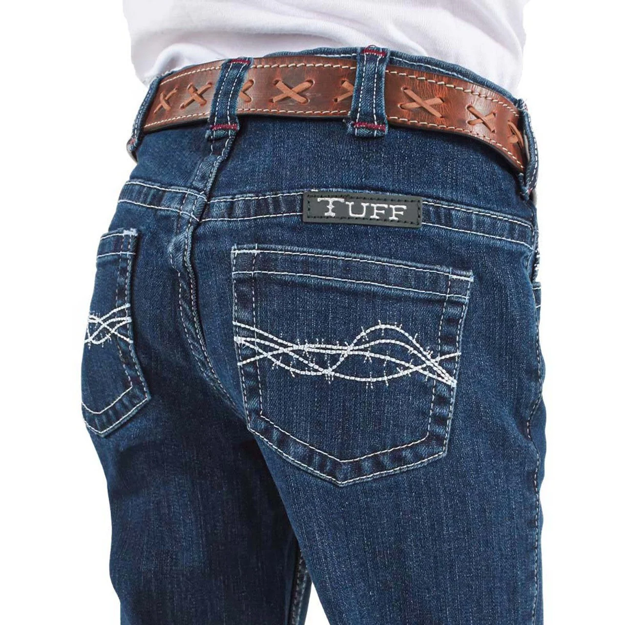 Cowgirl Tuff Girl's Freedom Jeans - Medium Wash - Image 5