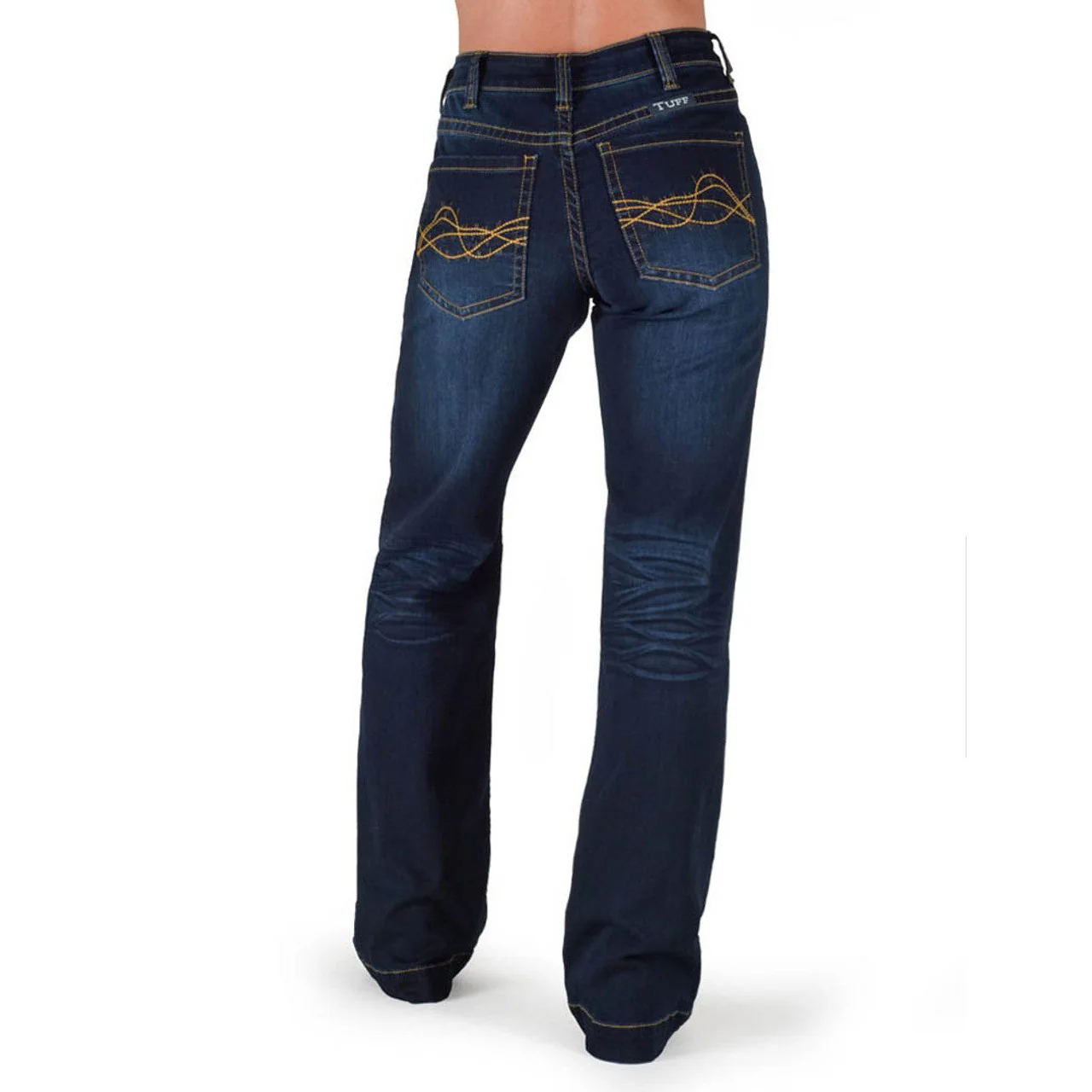 Cowgirl Tuff Women's Platinum Bootcut Jean - Dark Wash - Image 3