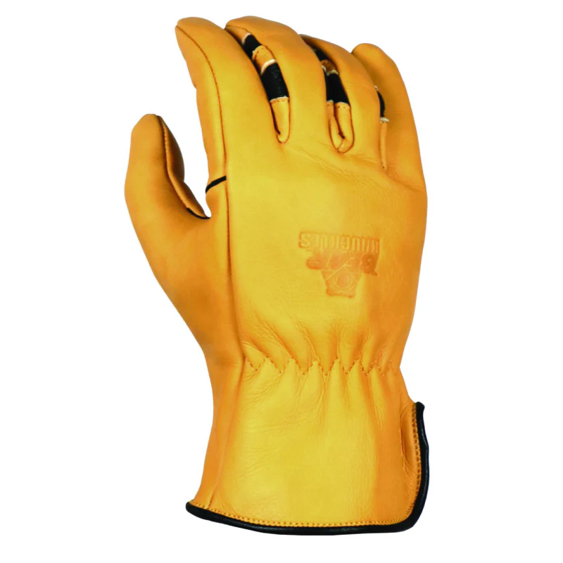 Bear Knuckles Double Wedge Thin Fleece Lined Water Resistant Cowhide Driver Glove - Multiple Colours