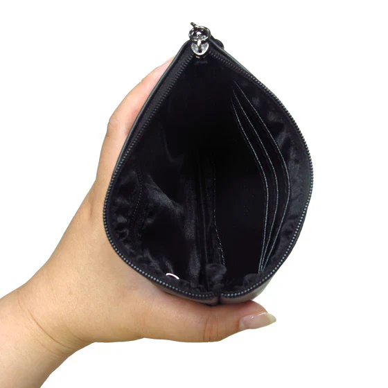 Deb Malcolm Silver Threads Coin Purse- Black - Image 2