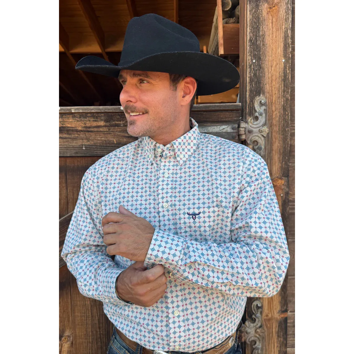 Drover Men's Signature Series The Bronco Snap Shirt - White - Image 2