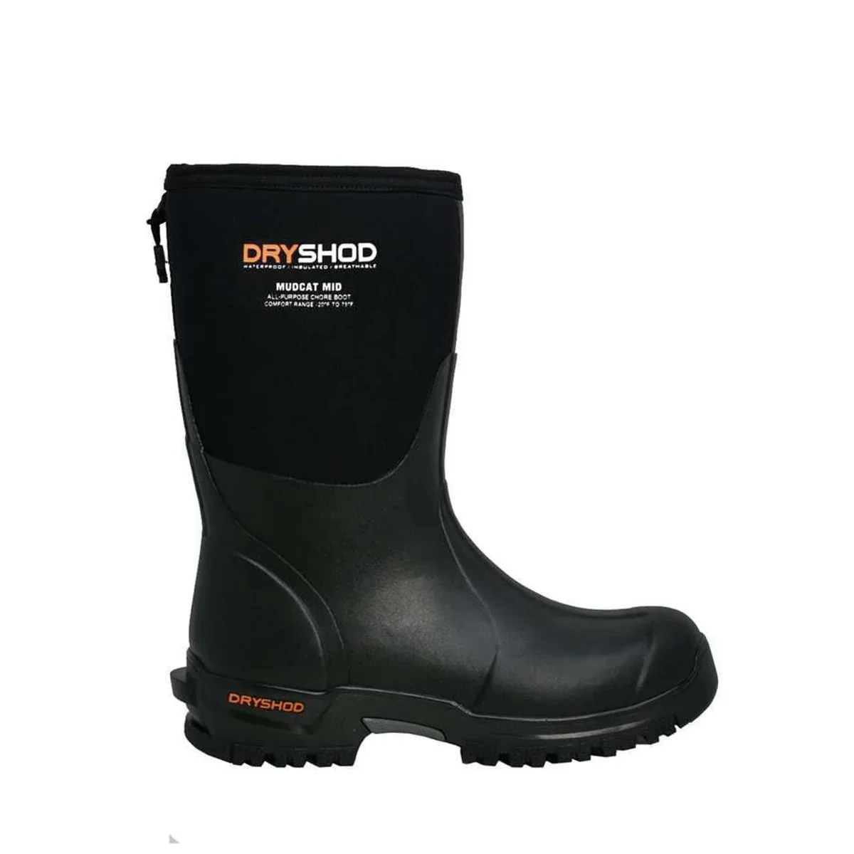 Dryshod Men's Mud Cat Mid Black
