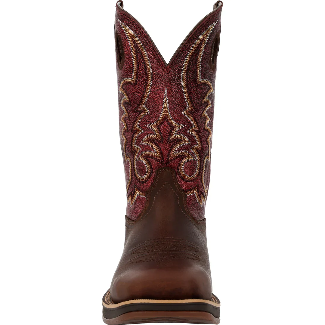 Durango Men's Rebel Ultra Lite Western Boots - Coffee/Sangria Red - Image 3