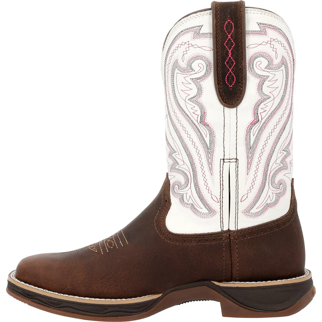 Durango Women's Rebel Ultra Lite Western Boot - Coffee/Crazy Horse White - Image 2