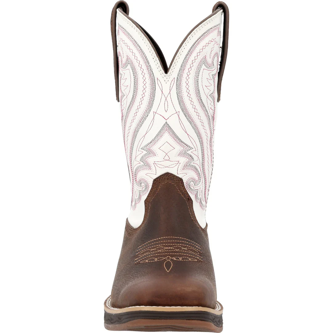 Durango Women's Rebel Ultra Lite Western Boot - Coffee/Crazy Horse White - Image 3