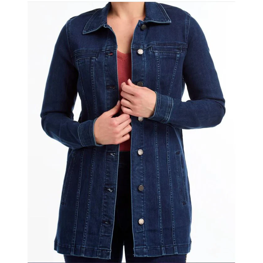 FDJ Women's Long Denim Jacket - Multiple Colours - Image 3