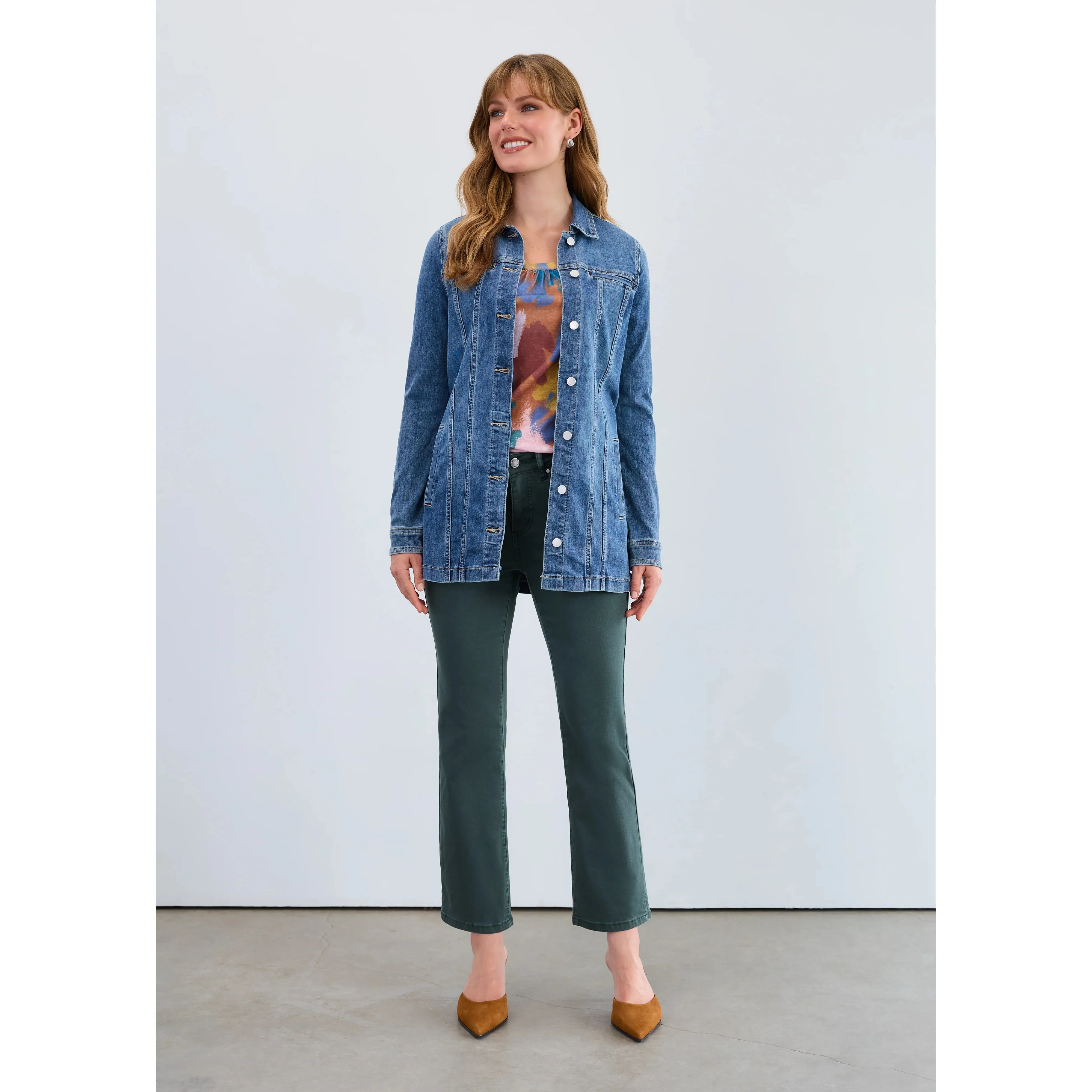 FDJ Women's Long Denim Jacket - Multiple Colours - Image 6