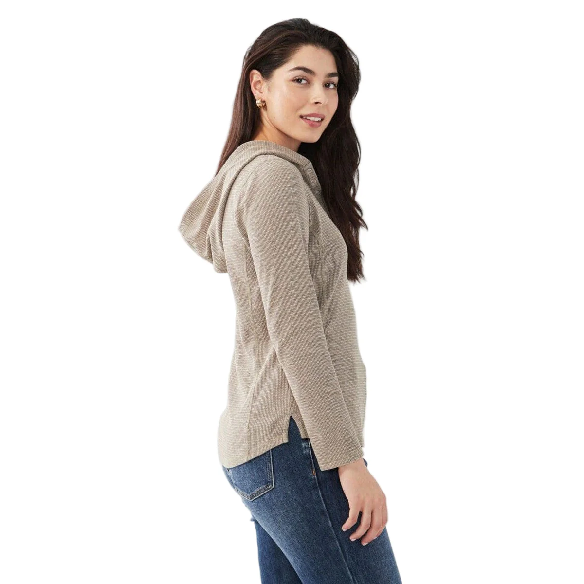 FDJ Dressing Women's LS Thermal Snap Hoodie - Image 4