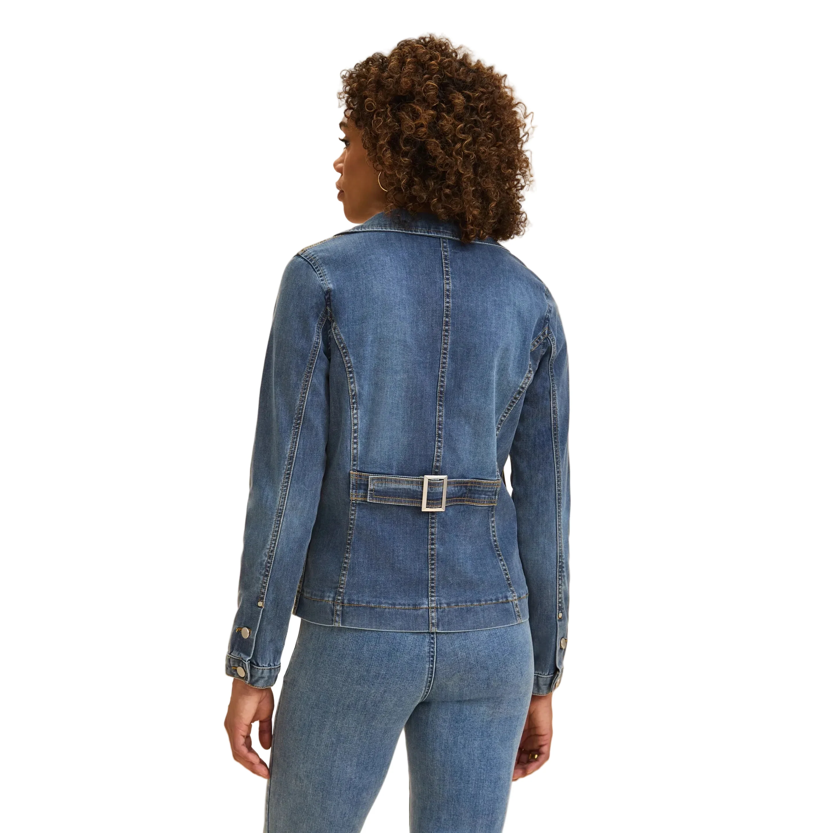 FDJ Women's Denim Blazer Jacket - Medium Wash - Image 2