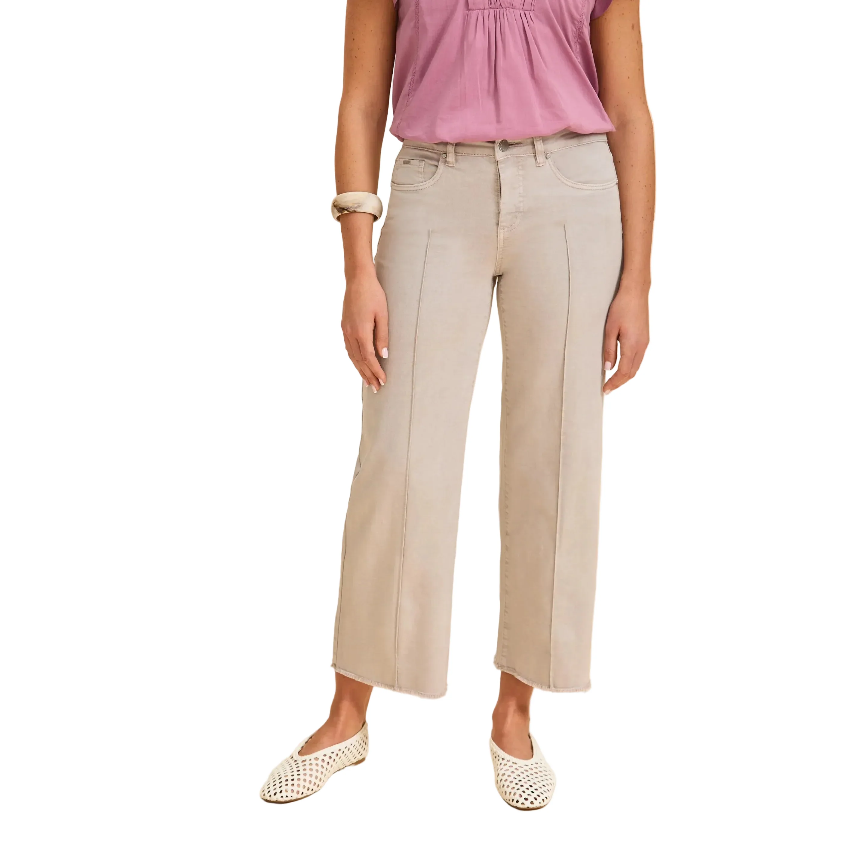 FDJ Women's Olivia Wide Ankle Denim - Gray