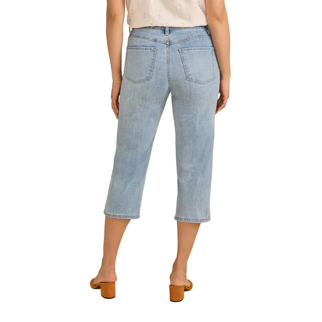 FDJ Women's Suzanne Denim Capri - Light Wash - Image 2
