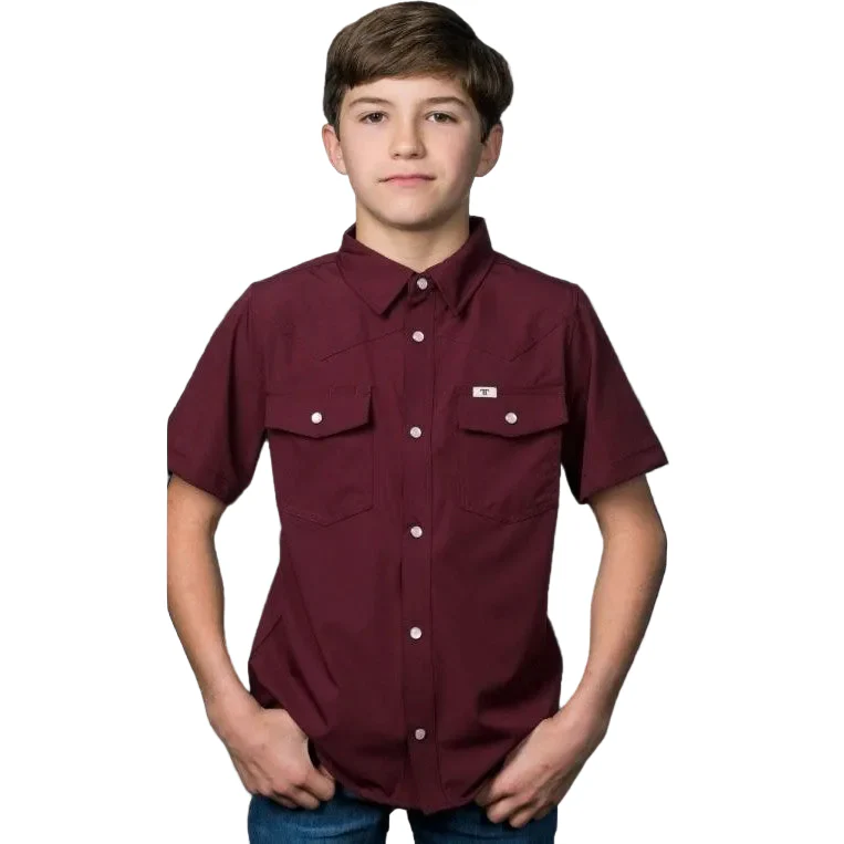 Ferrell Brand CORE Kid's Unisex Short Sleeve Snap Shirt - Multiple Colors