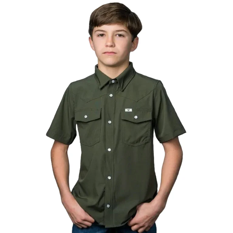Ferrell Brand CORE Kid's Unisex Short Sleeve Snap Shirt - Multiple Colors - Image 5