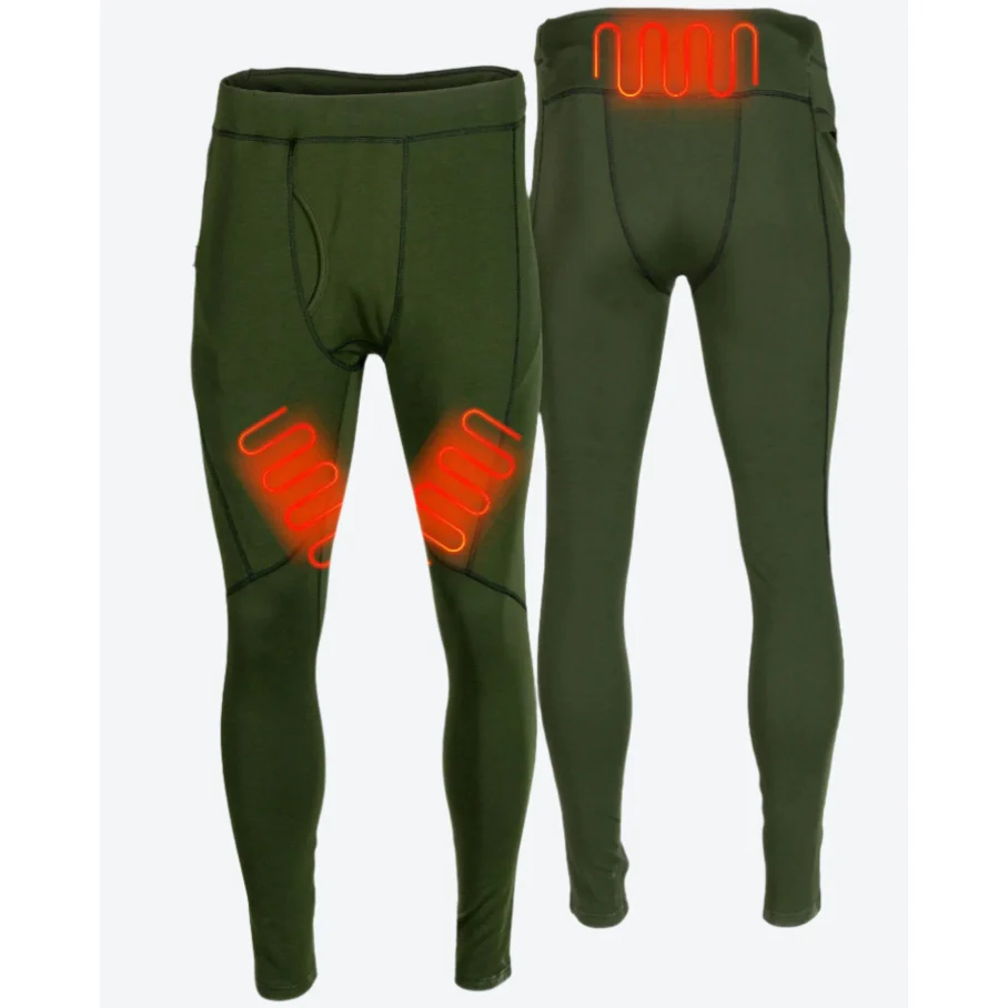 Fieldsheer Men's Baselite Heated Baselayer Pants - Forest Green - Image 2