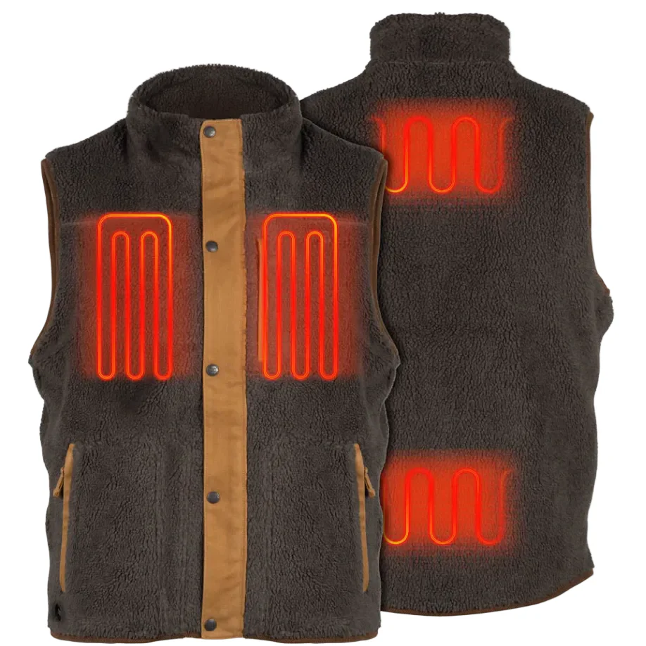 Fieldsheer Men's Ranch Sherpa Vest - Charcoal - Image 2