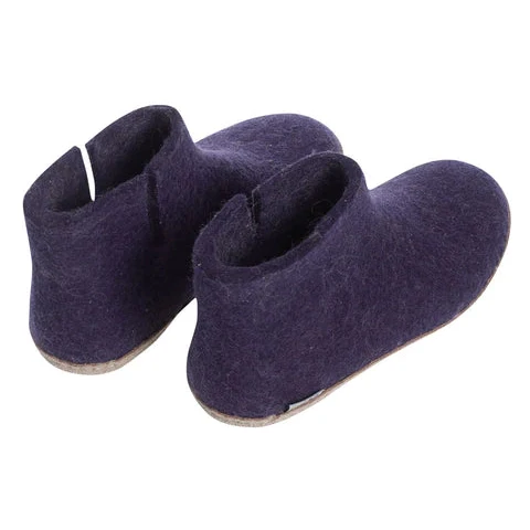 Glerups Leather Sole Boots - Purple - Image 2