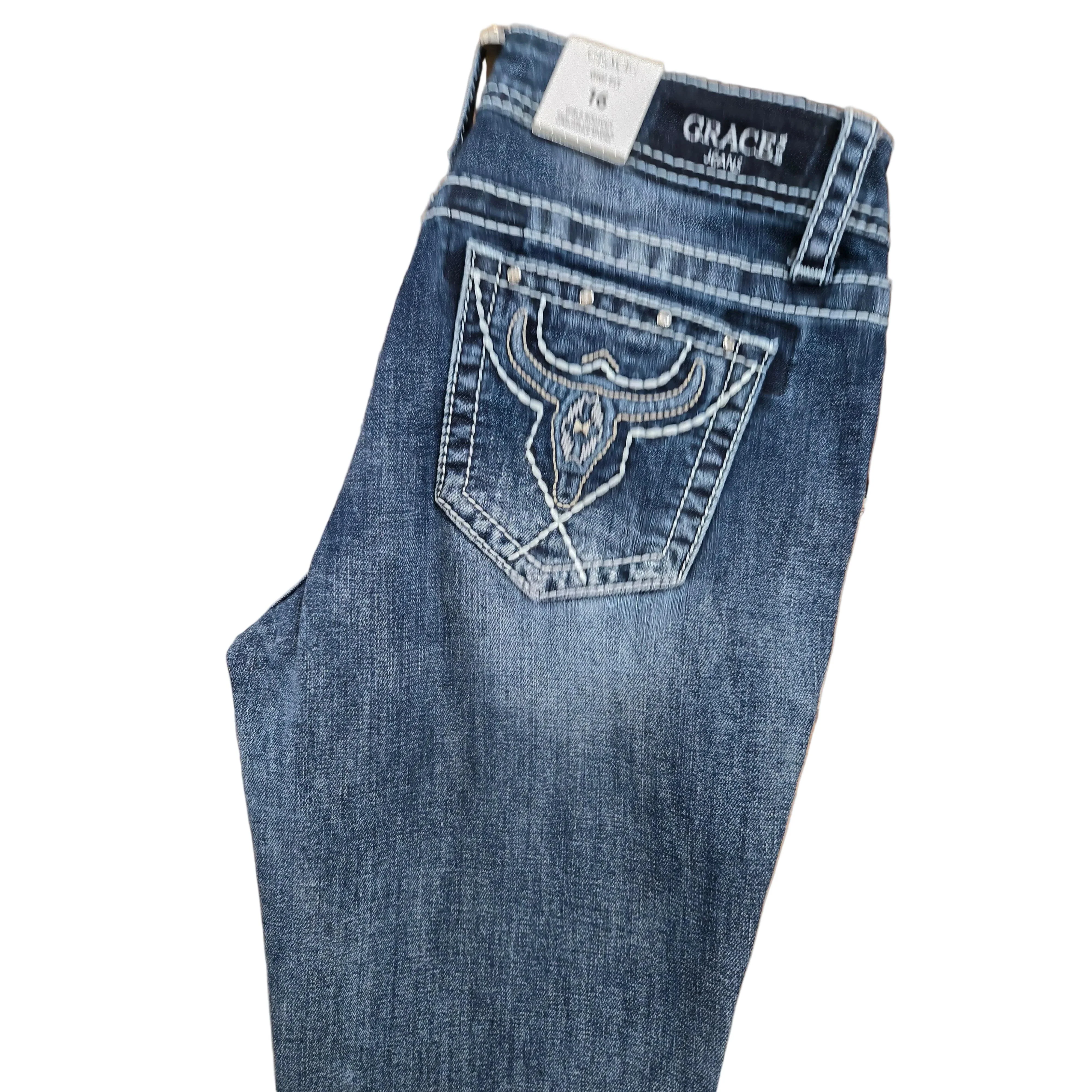 Grace in LA Girls Steer Head Jeans - Image 2