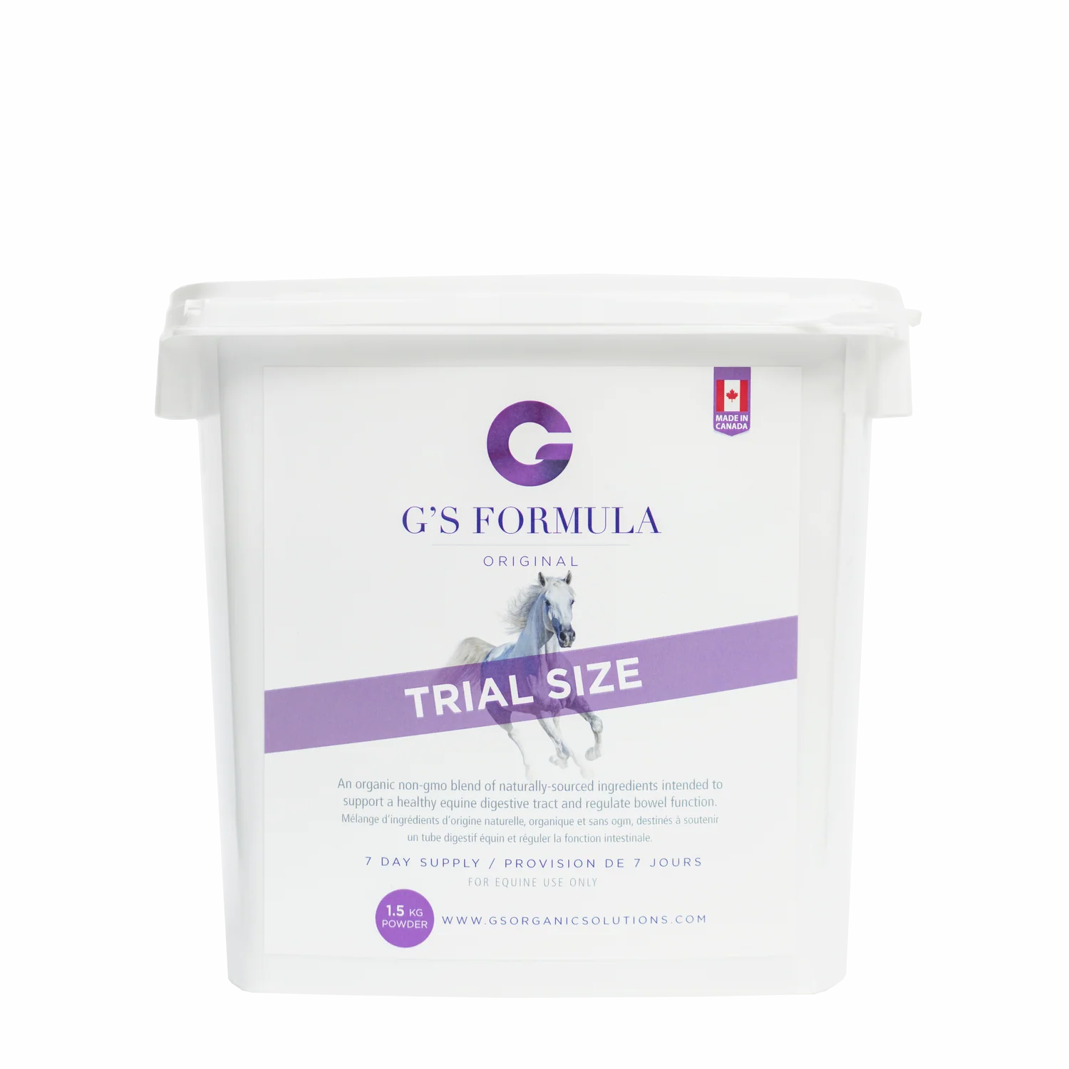G'S Formula for Horses 1.5KG Trial Tub