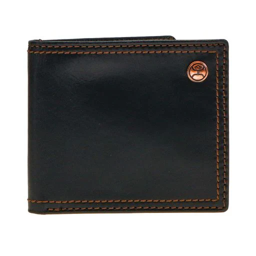 Hooey Men's Classic Smooth Bifold Wallet - Black