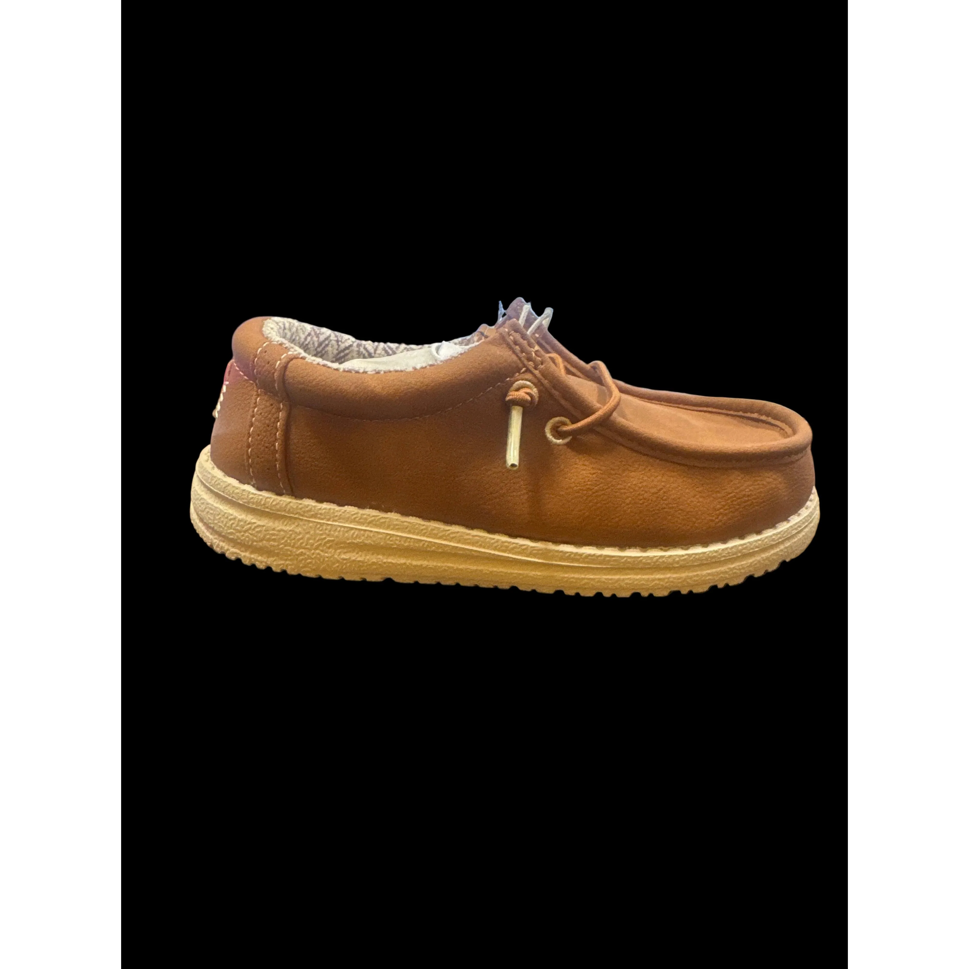 Hey Dude Youth Wally Y Classic Shoe- Tan