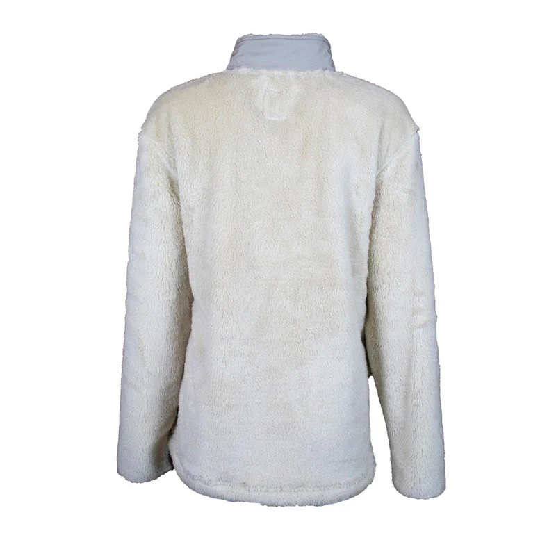Hooey Ladies Pull Over Cream Fleece w/ Tan Accents - Image 2