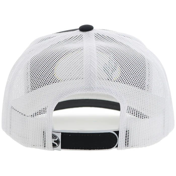 Hooey Cactus Ropes w/Stitching Hybrid Bill Trucker Cap - Black/White - Image 2