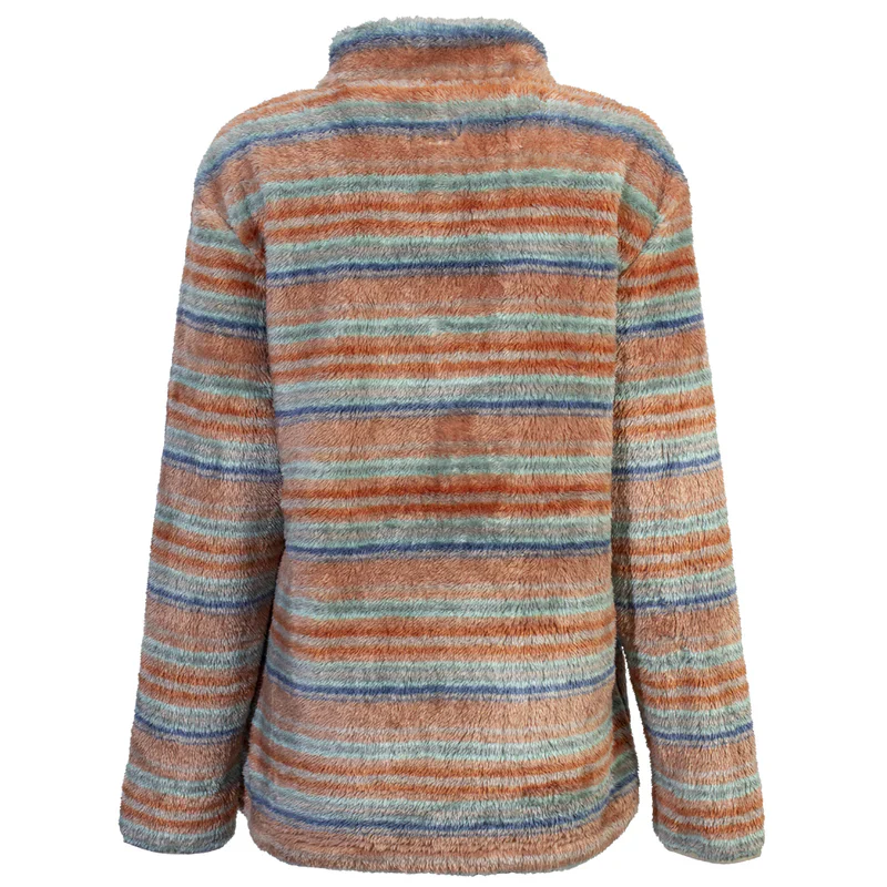 Hooey Women's Fleece Pullover - Pink/Stripe