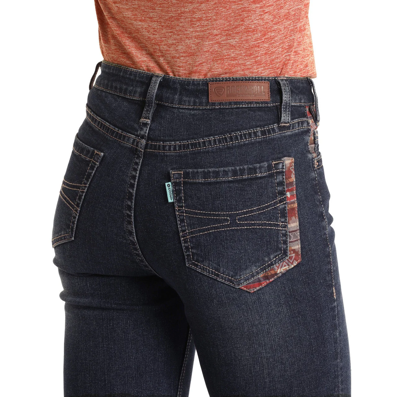 Hooey Women's High Rise Extra Stretch Bootcut Jeans - Dark Vintage - Image 4
