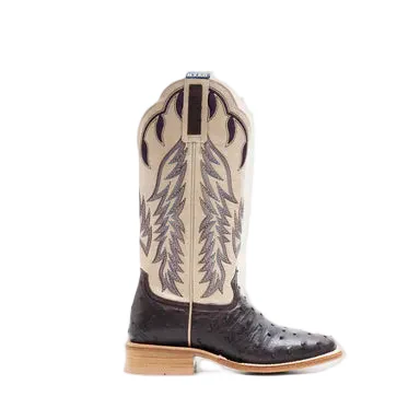 Hyer Women's Harper Oiled Leather Western Boots - Purple/White - Image 4