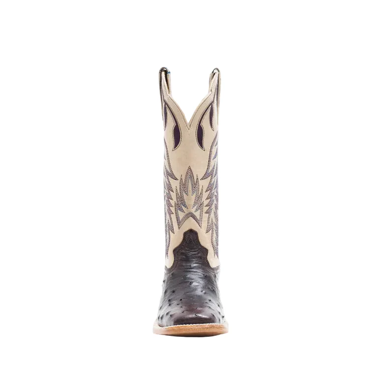 Hyer Women's Harper Oiled Leather Western Boots - Purple/White - Image 5