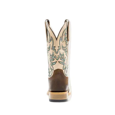 Hyer Women's Topeka Western Boot - Brown/White - Image 5