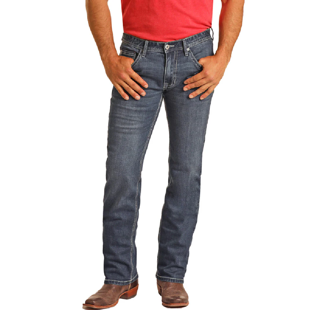 Hooey Men's Revolver Straight Jeans - Medium Vintage - Image 2