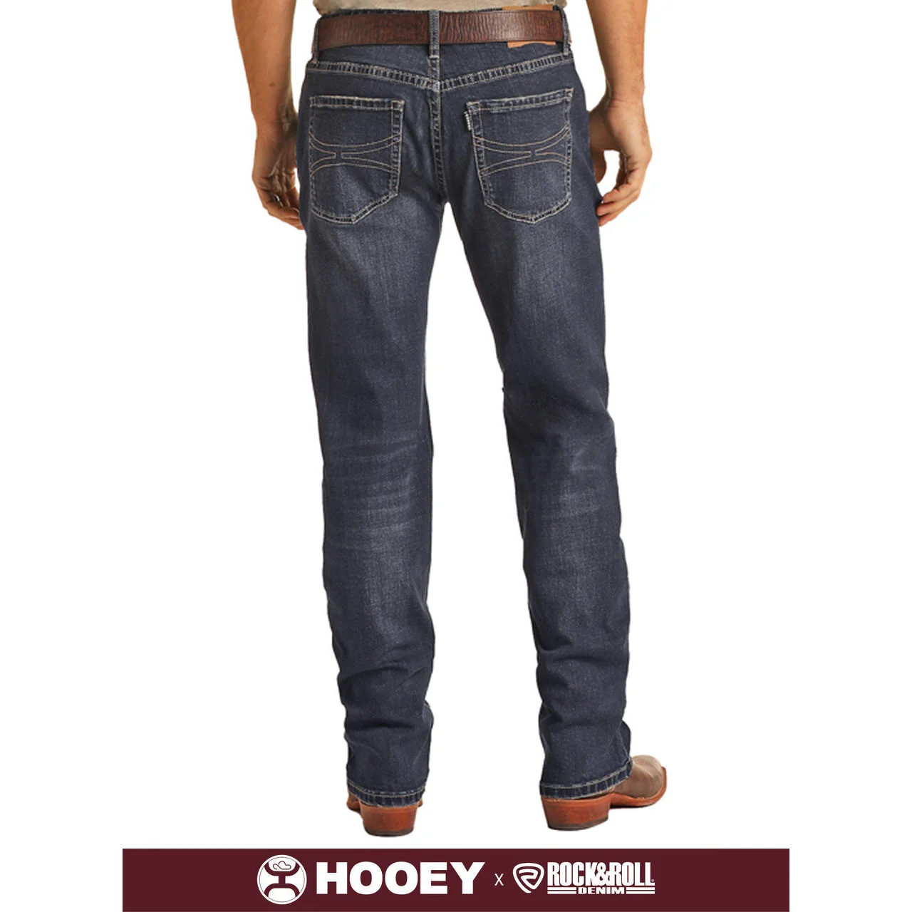 **Hooey Men's Cury Logo Dark Wash - Image 2
