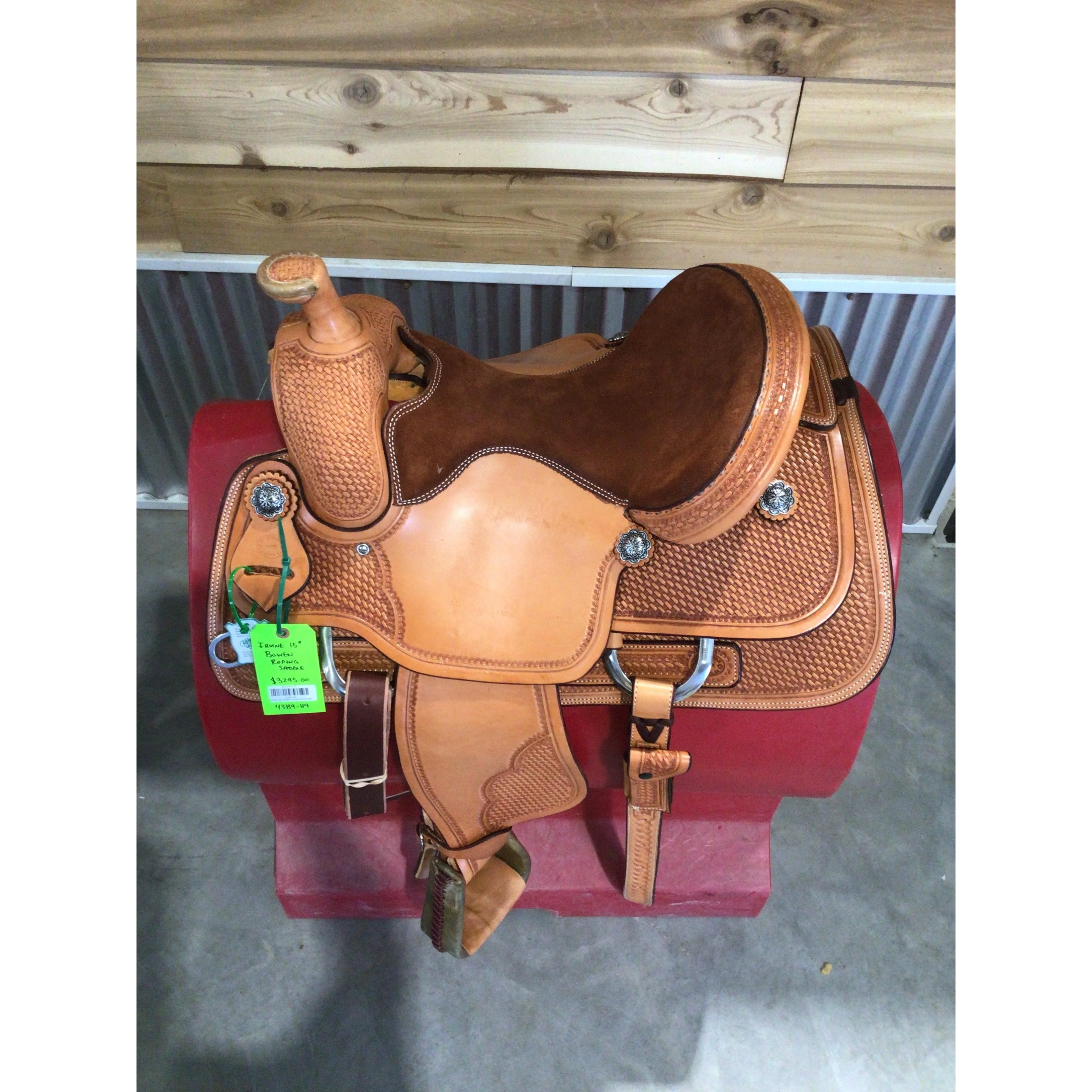 Irvine 15" Bowen Roping Saddle - Image 2