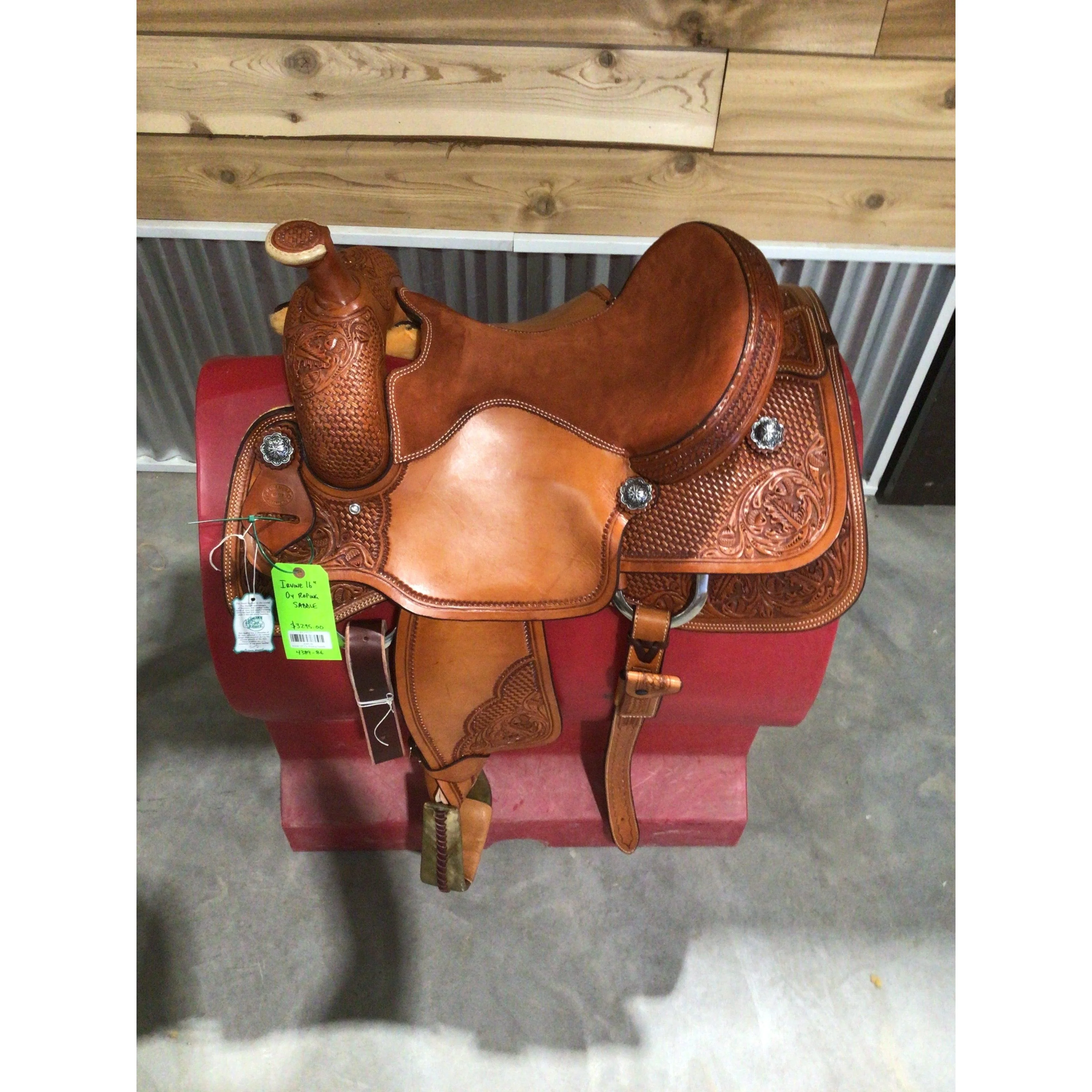 Irvine 16" Oy Roping Saddle - Image 2