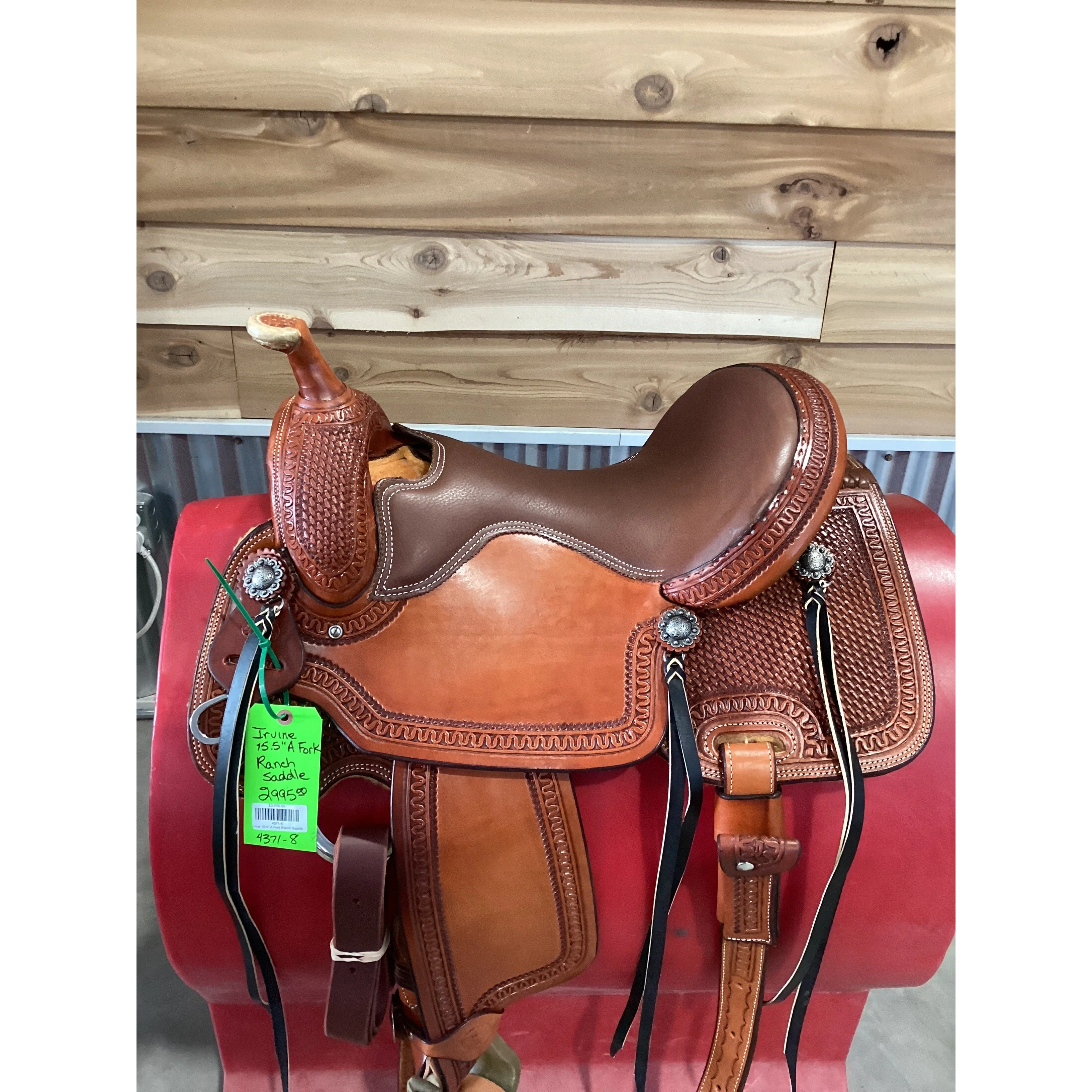 Irvine 15.5" A-Fork Ranch Saddle - Image 2
