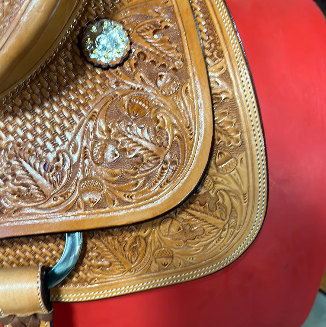 Irvine 15" OY Team Roping  Saddle - Image 2
