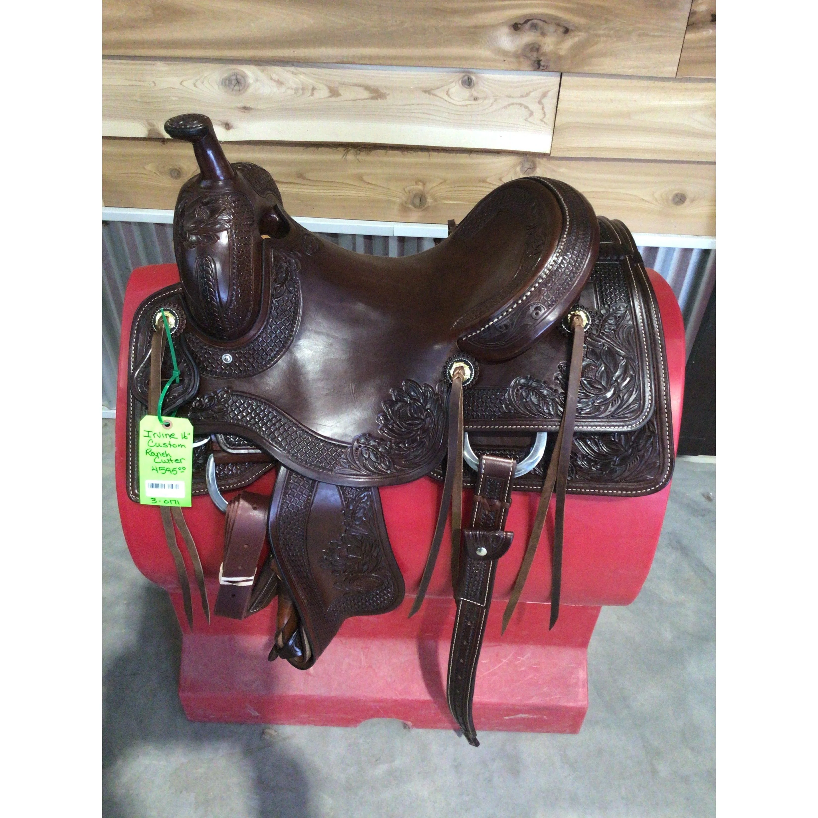 Irvine Custom 16" Ranch Cutting Saddle - Image 2