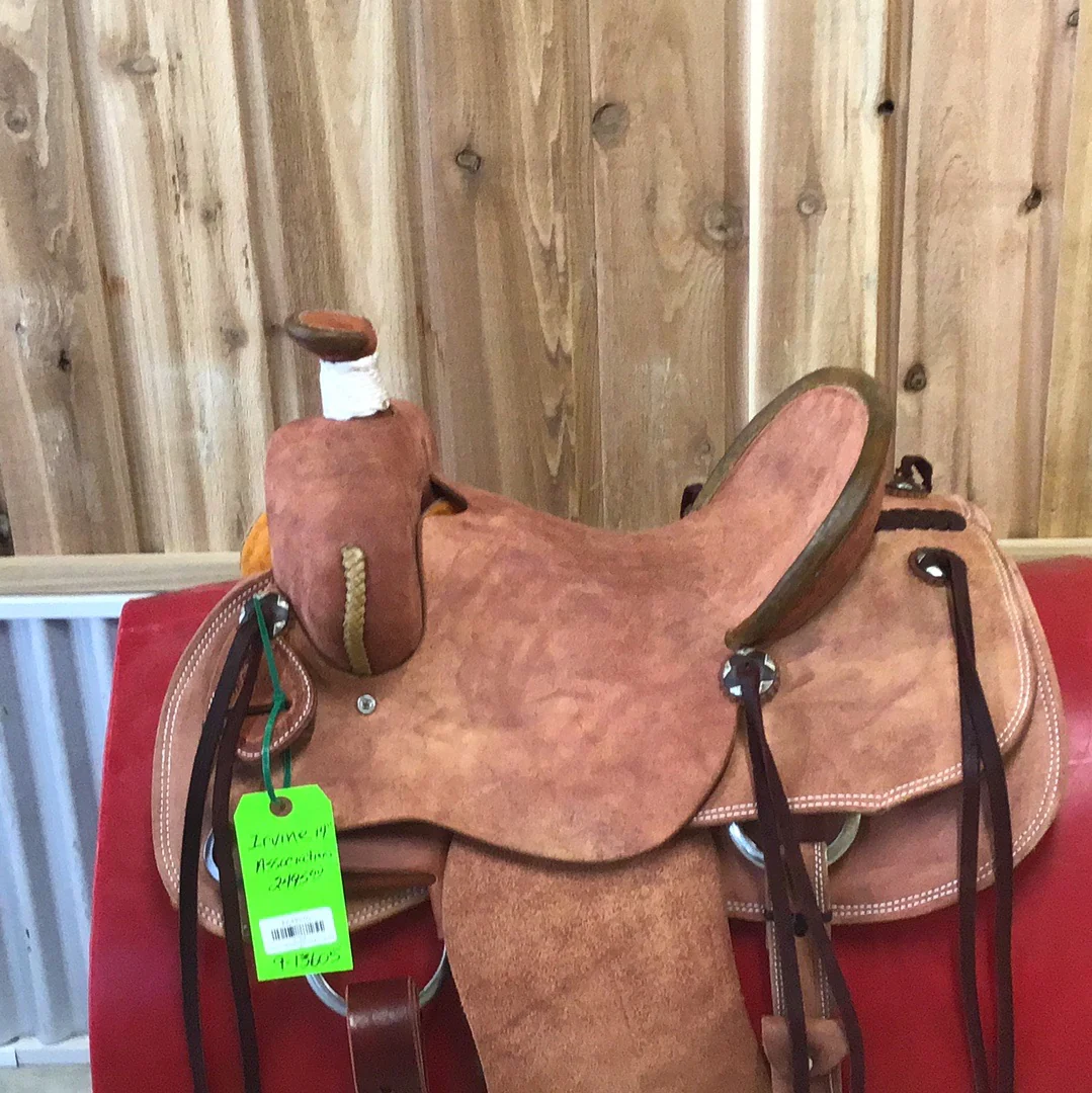 Irvine  14" Association Ranch Full Rough Saddle - Image 2