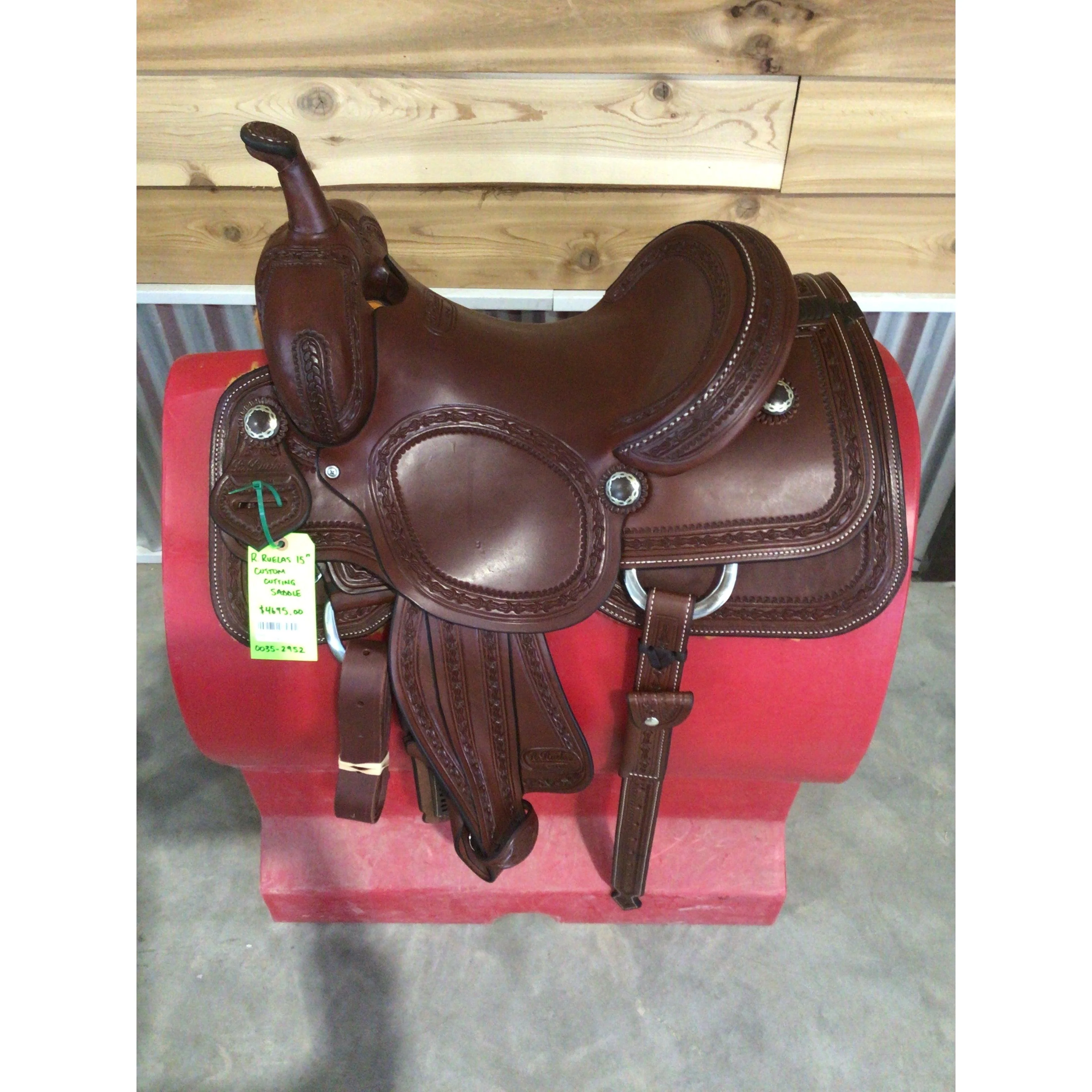 R. Ruelas 15"  Custom Cutting Saddle - Image 2