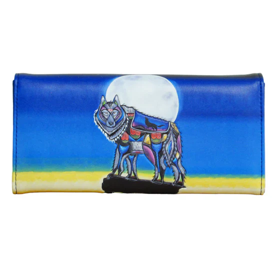 Jessica Somers Wolf Wallet- Blue - Image 2