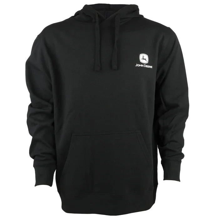 John Deere Men's Nothing Runs Like a Deere Hooded Sweatshirt - Black - Image 2