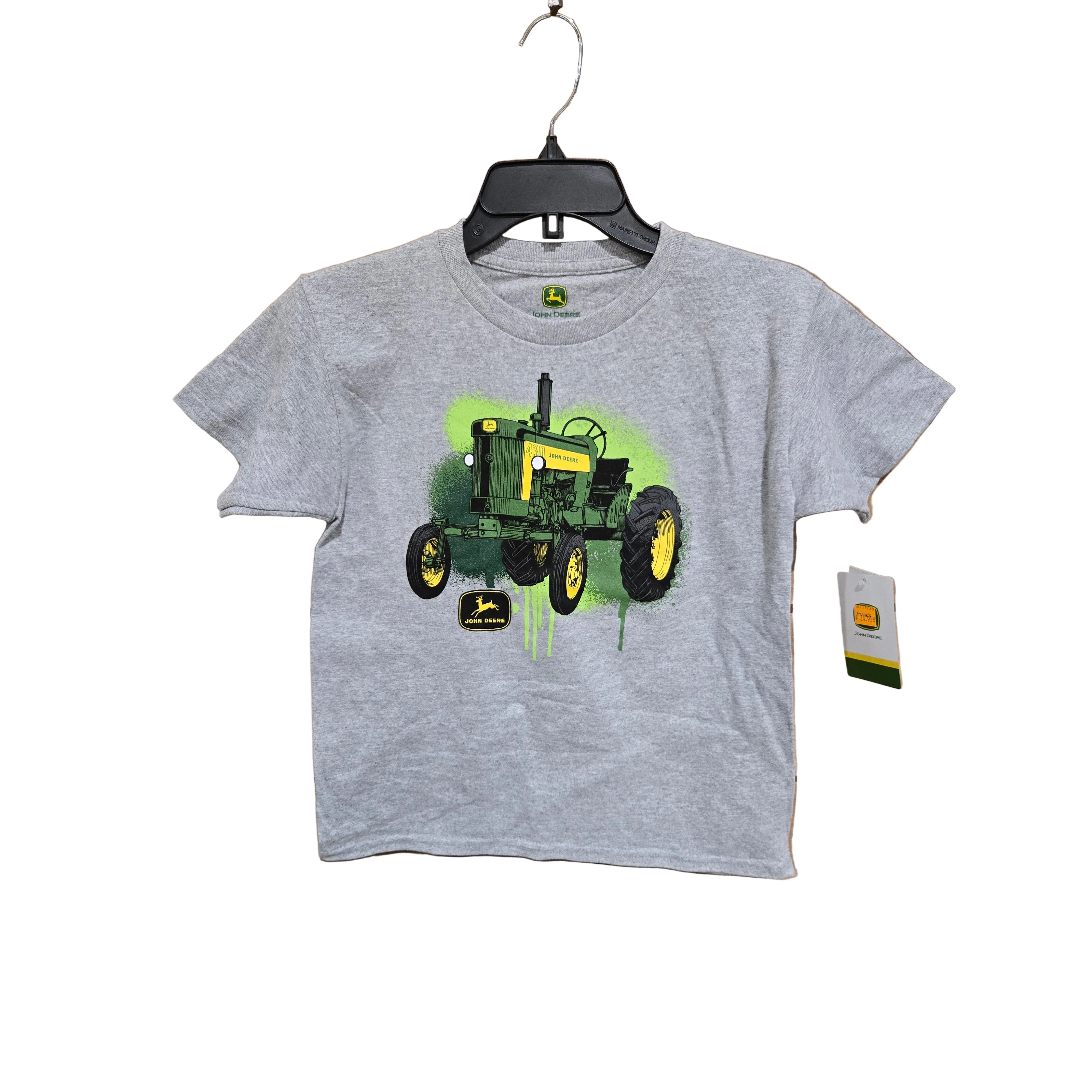 John Deere Youth Drip Tee-Shirt - Oxford Heather