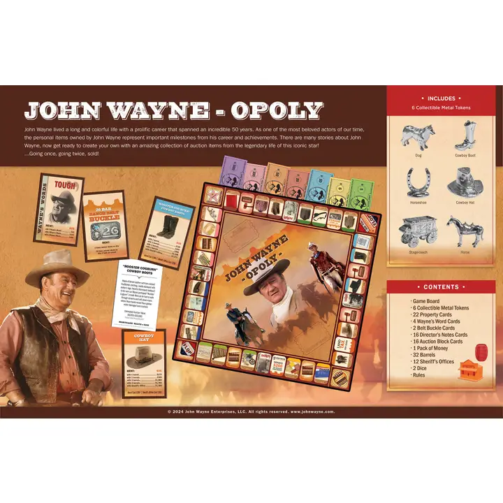John Wayne Opoly Board Game - Image 3