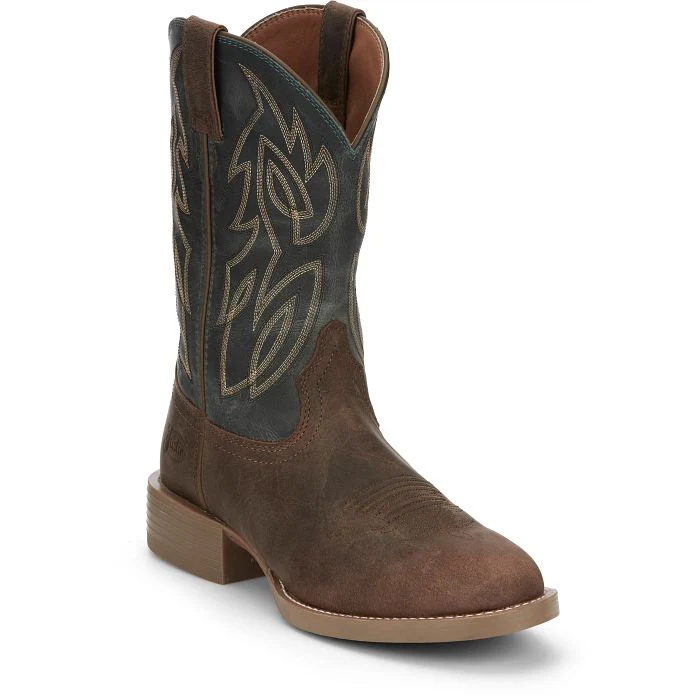 Justin Men's 11" Rendon Western Work Boot - Barnwood - Image 2