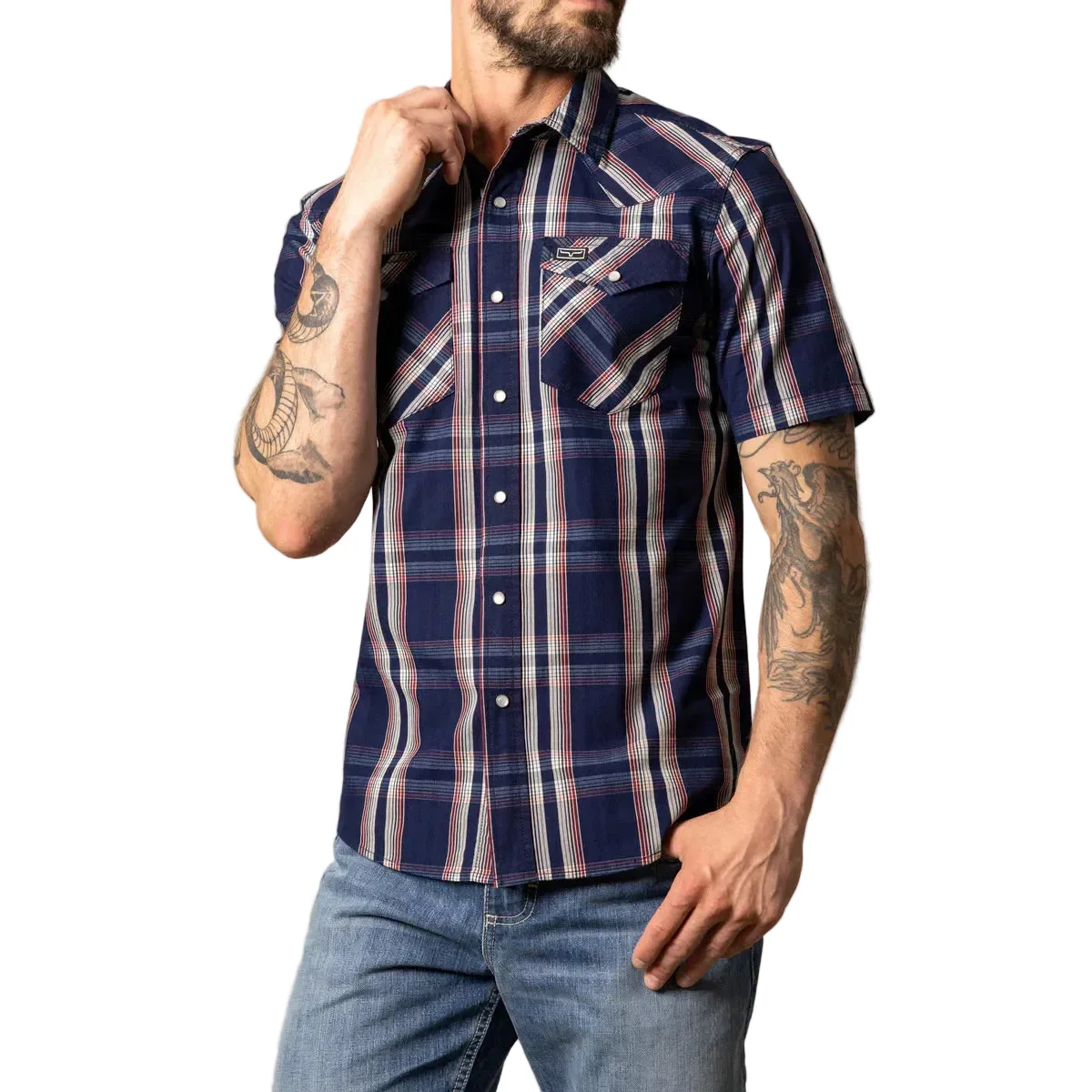 Kimes Men's Davis Short Sleeve Shirt - Indigo