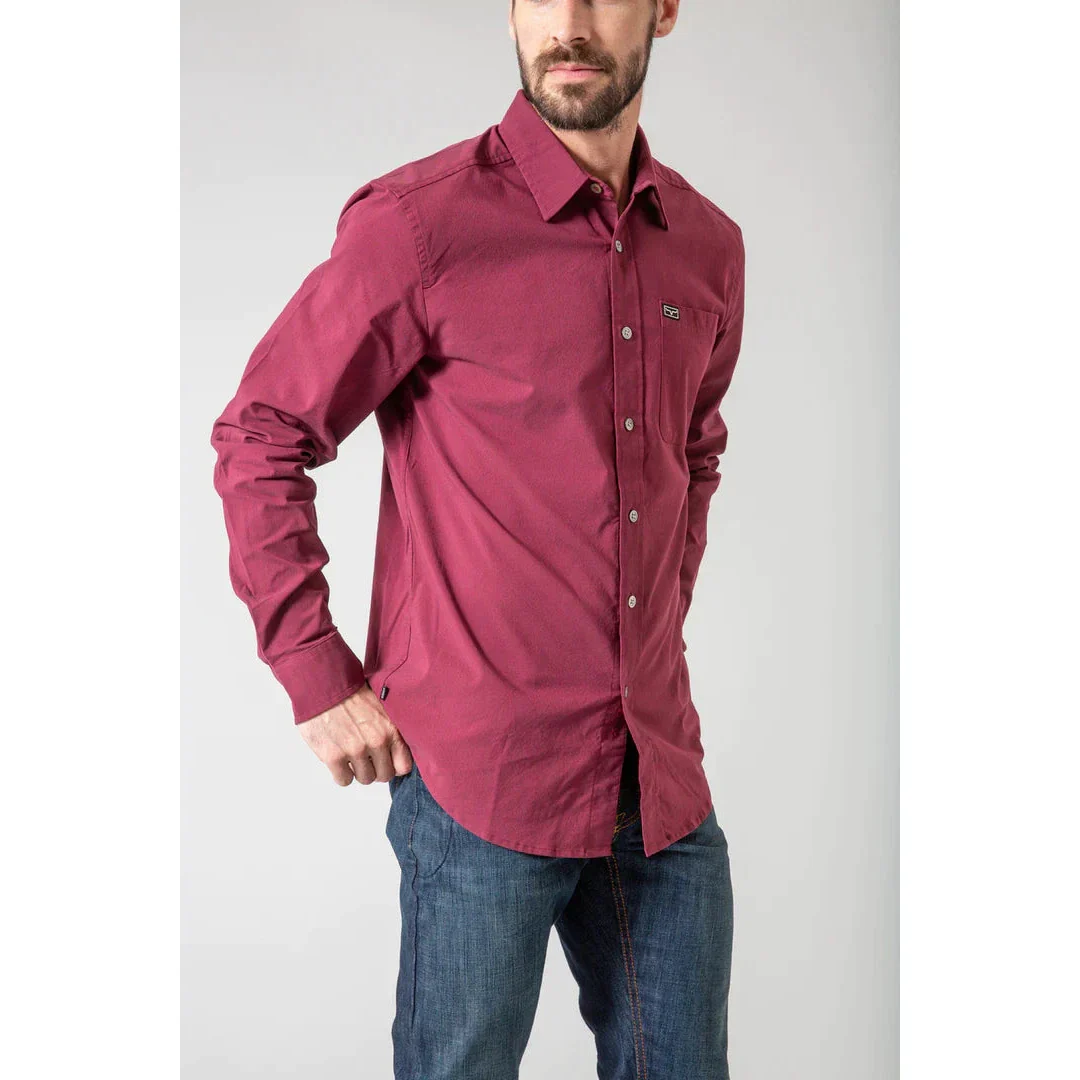 Kimes Men's Linville Long Sleeve Dress Shirt - Multiple Colours - Image 13