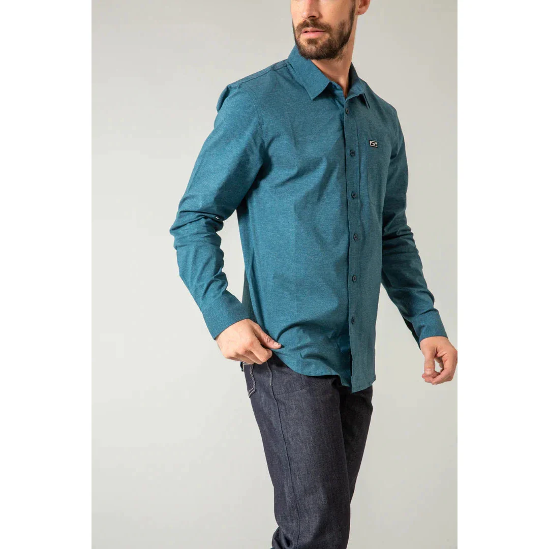Kimes Men's Linville Long Sleeve Dress Shirt - Multiple Colours - Image 23